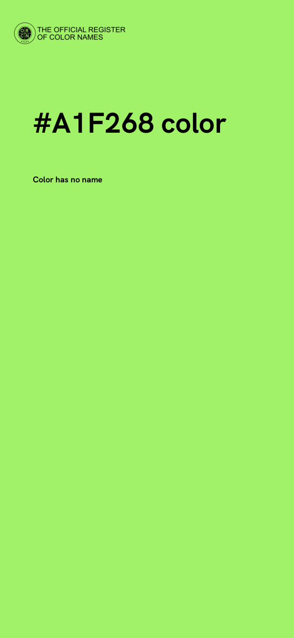 #A1F268 color image
