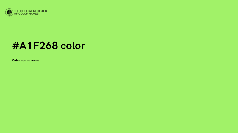 #A1F268 color image
