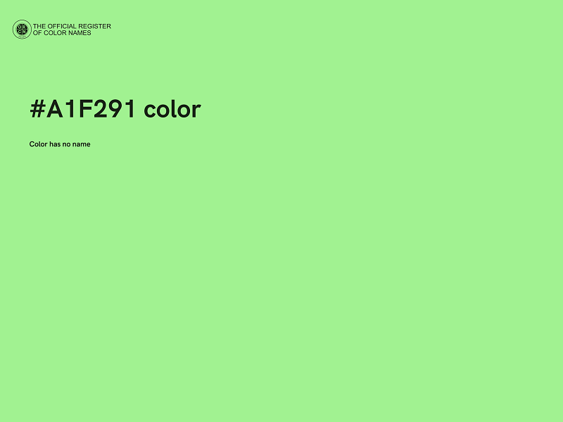 #A1F291 color image