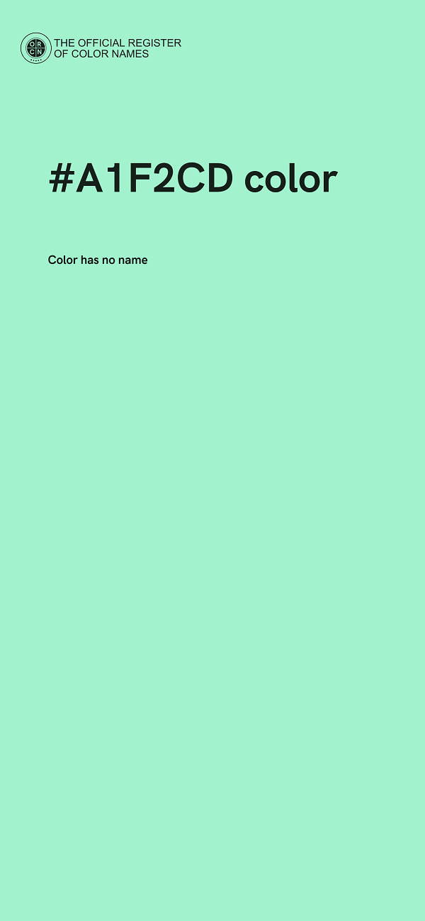 #A1F2CD color image