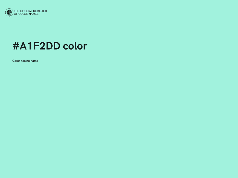 #A1F2DD color image