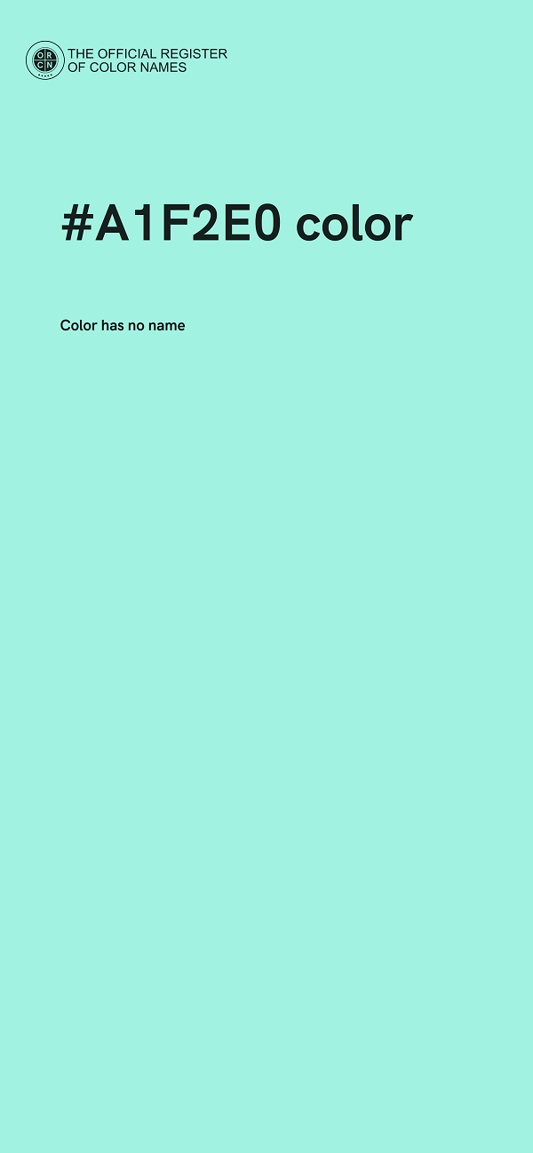 #A1F2E0 color image
