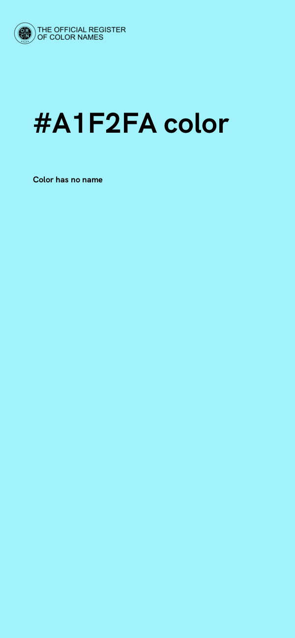 #A1F2FA color image