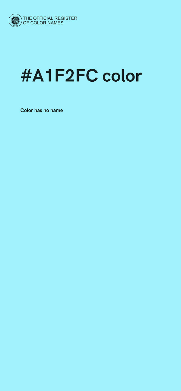 #A1F2FC color image