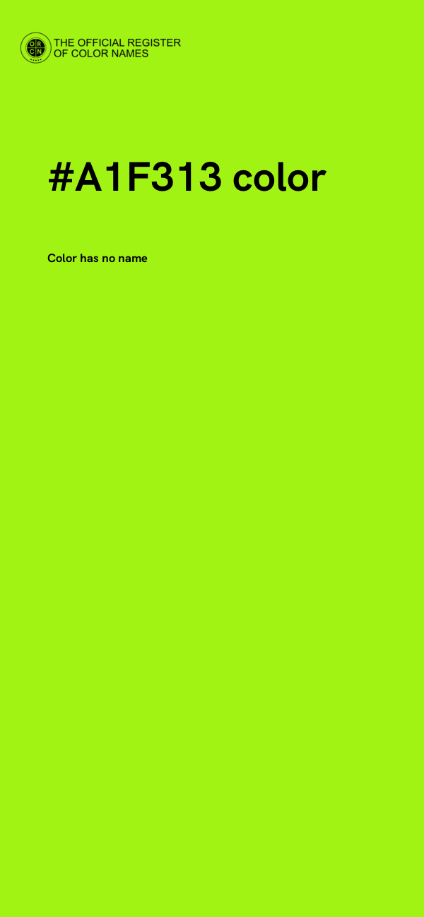 #A1F313 color image