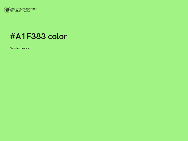 #A1F383 color image