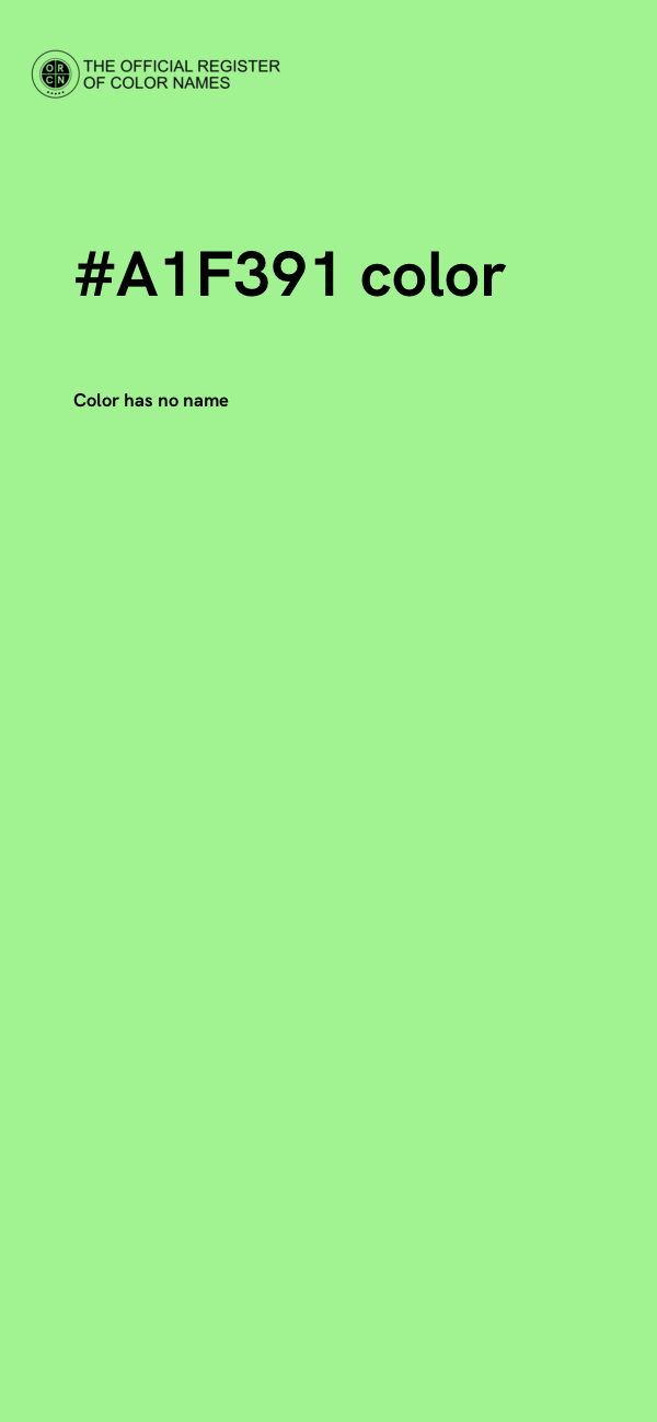 #A1F391 color image