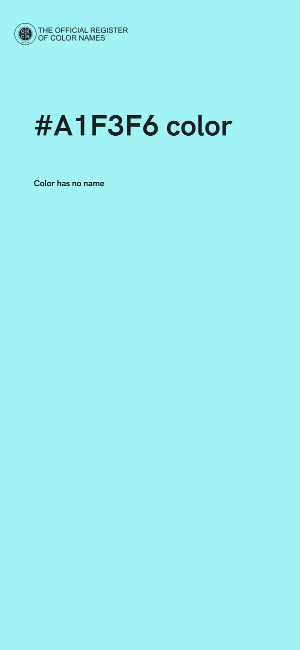 #A1F3F6 color image