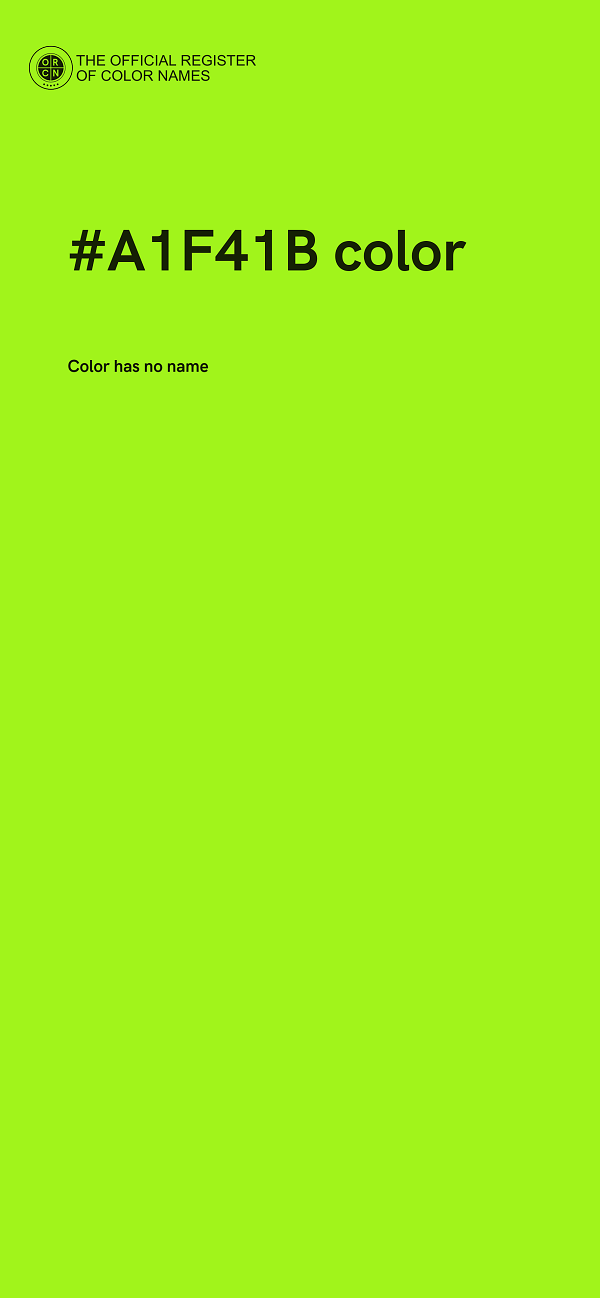 #A1F41B color image