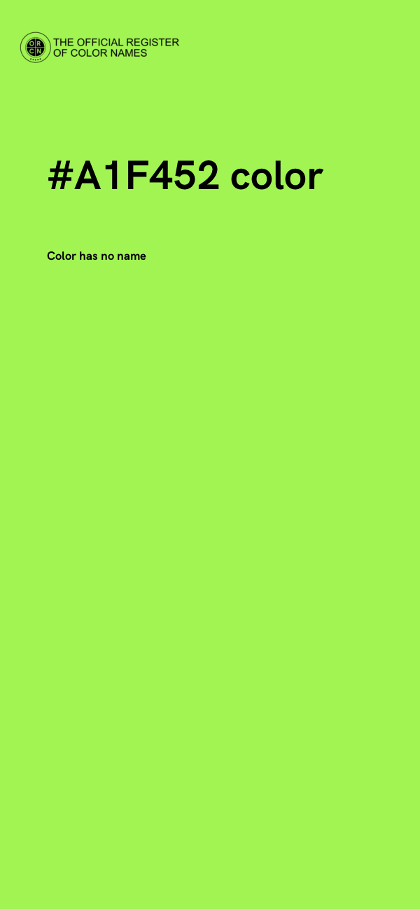 #A1F452 color image