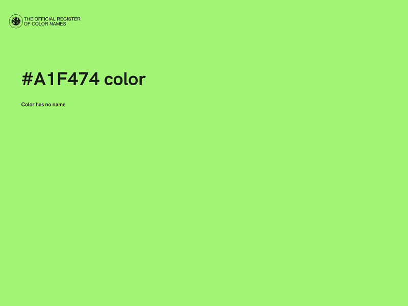 #A1F474 color image