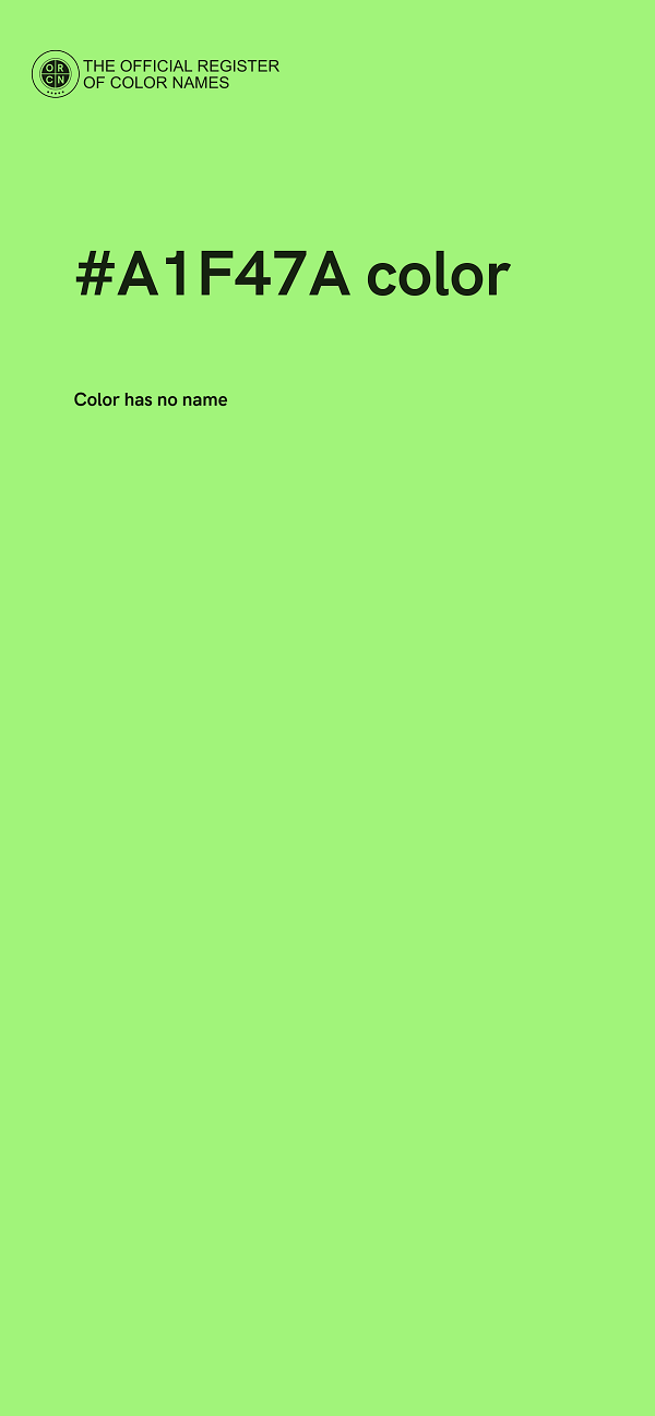 #A1F47A color image