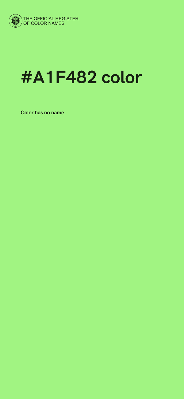#A1F482 color image