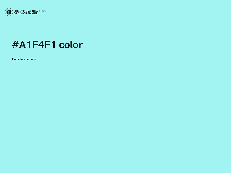 #A1F4F1 color image