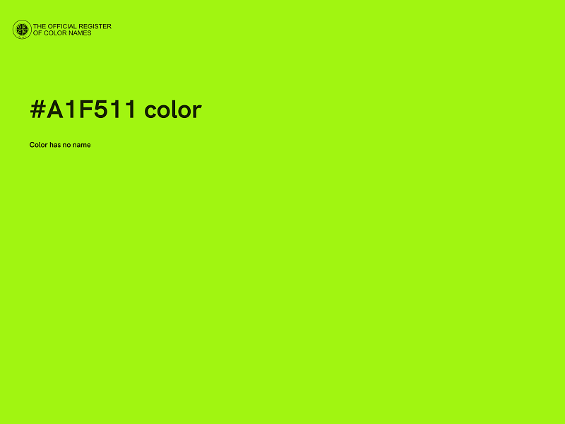 #A1F511 color image