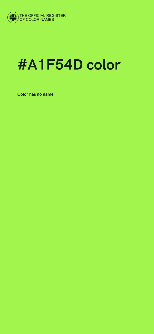 #A1F54D color image