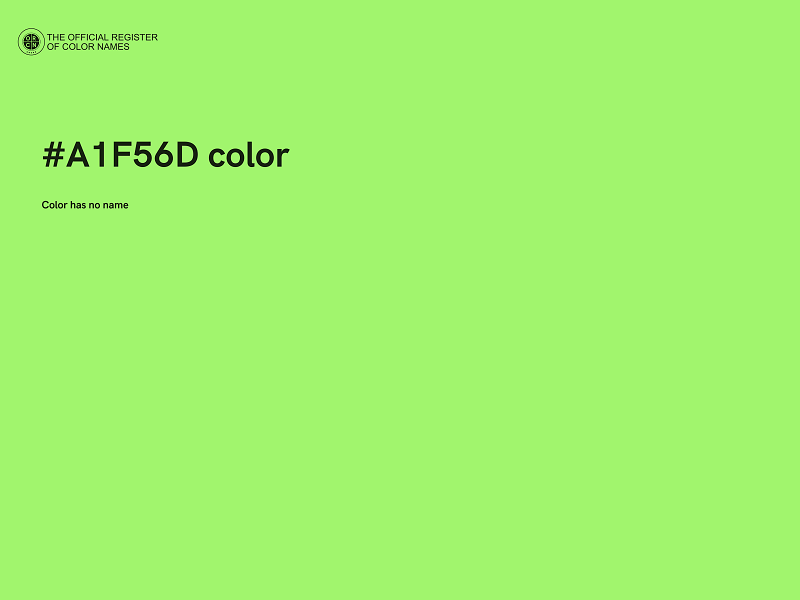 #A1F56D color image