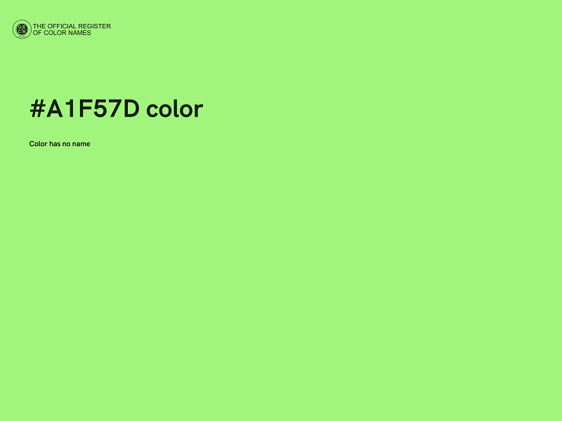 #A1F57D color image