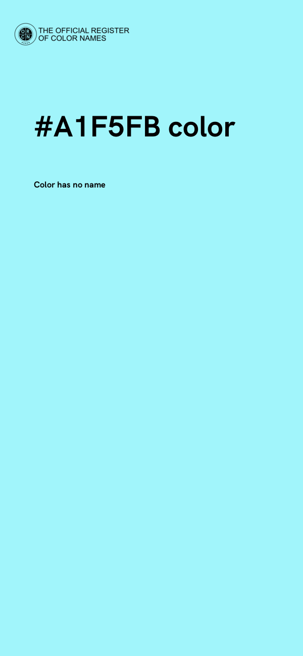 #A1F5FB color image