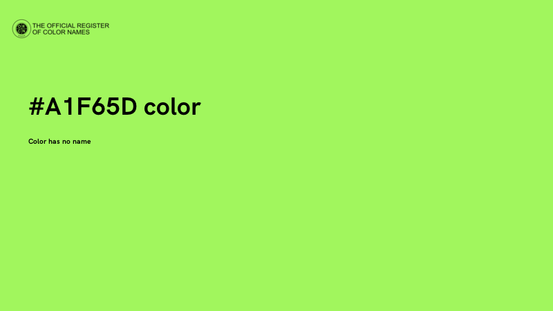 #A1F65D color image