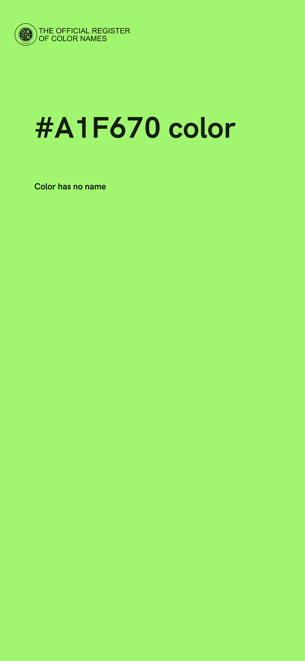 #A1F670 color image