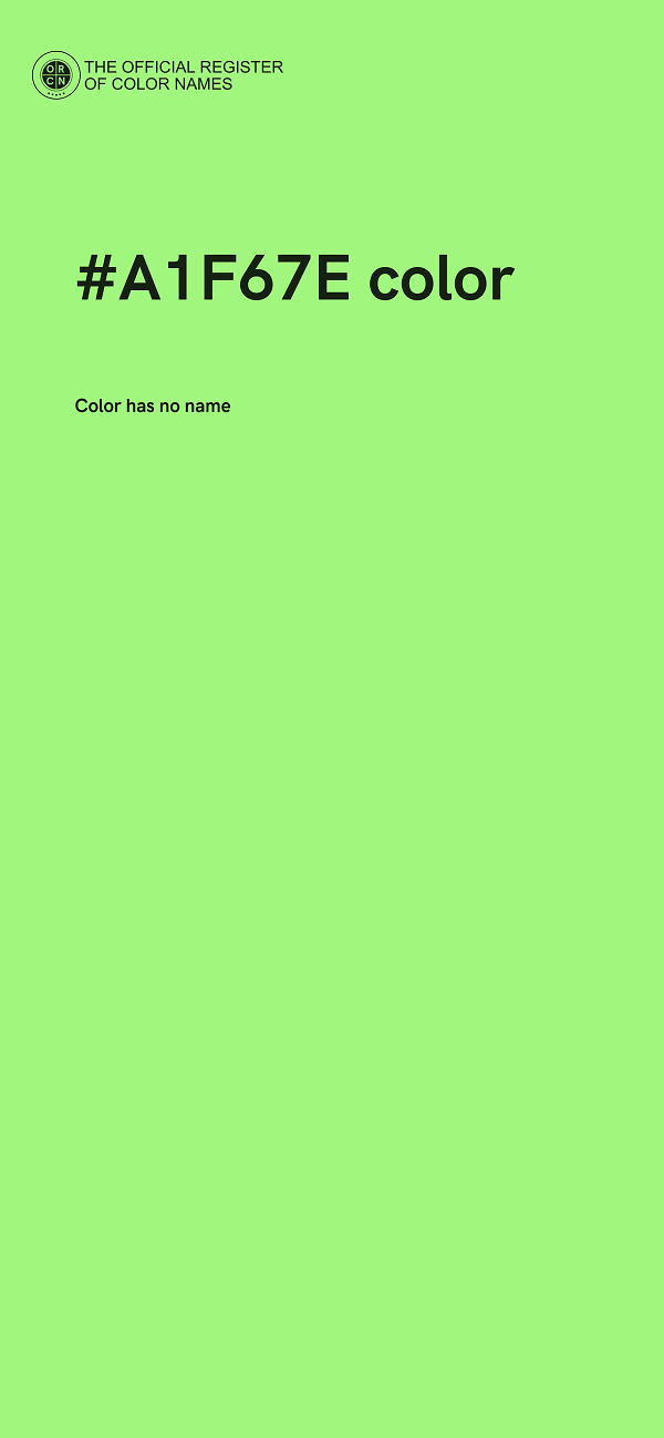 #A1F67E color image