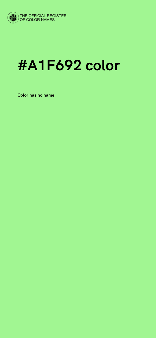 #A1F692 color image