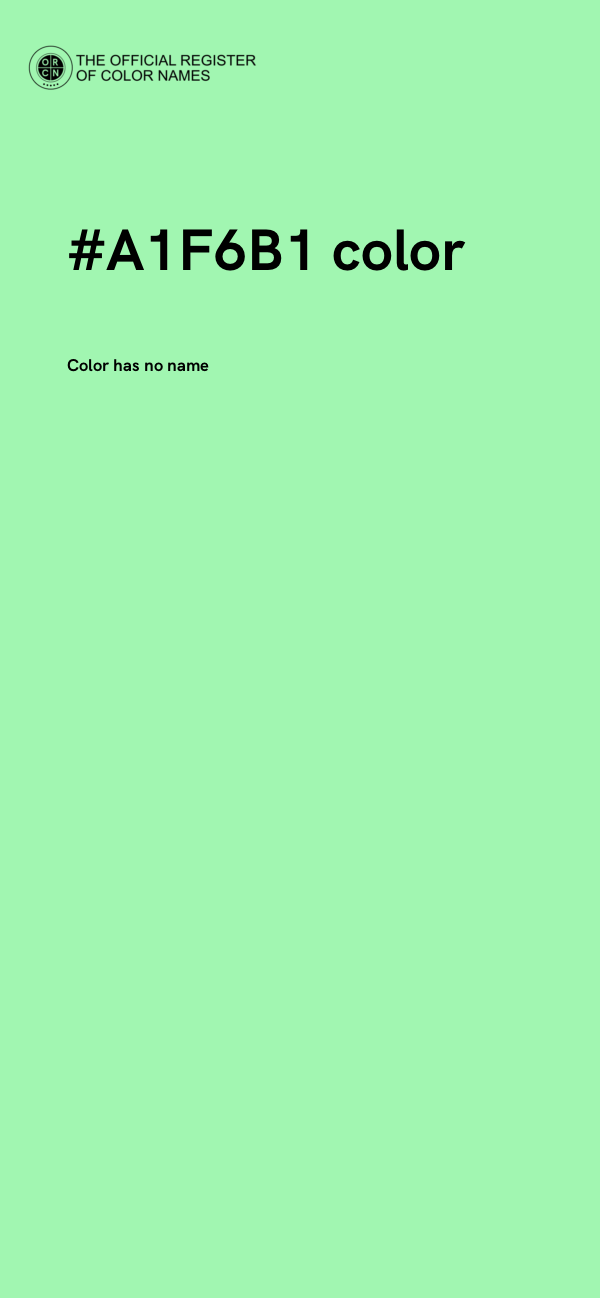 #A1F6B1 color image