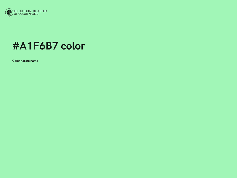 #A1F6B7 color image