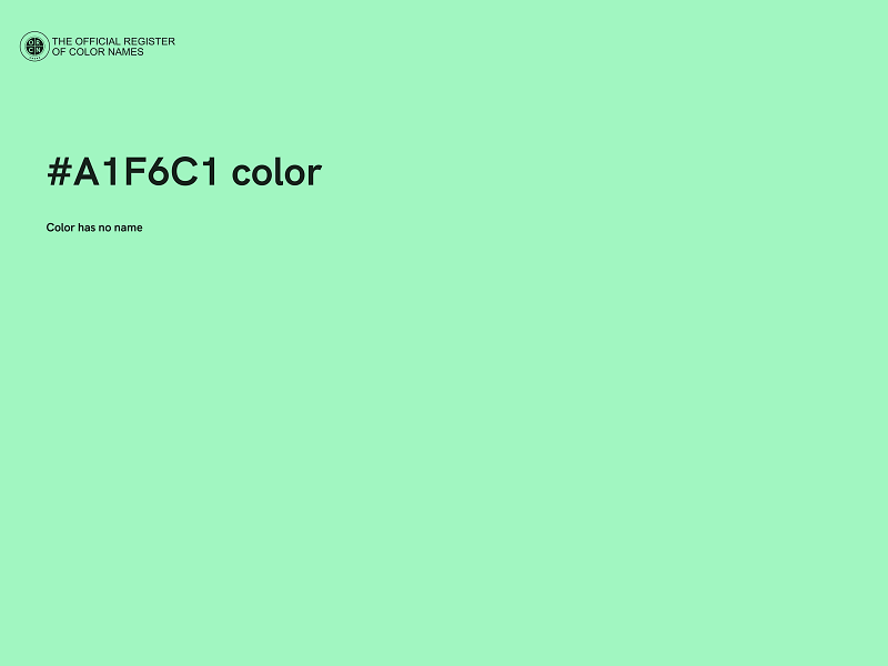 #A1F6C1 color image