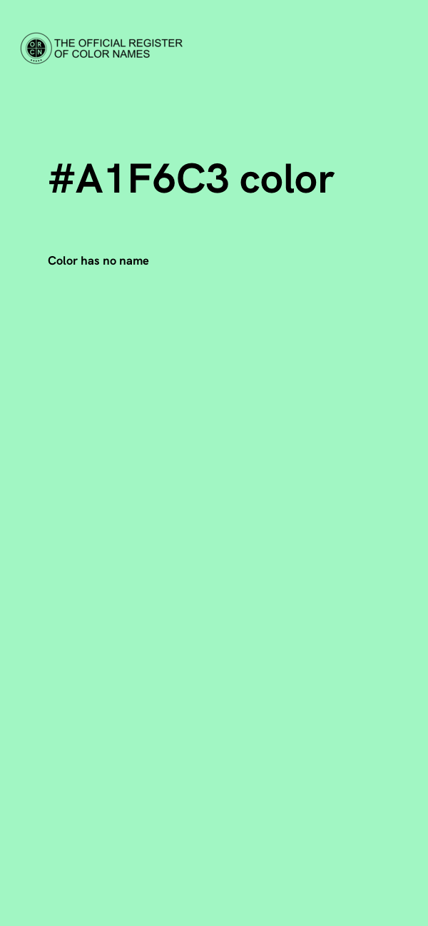#A1F6C3 color image