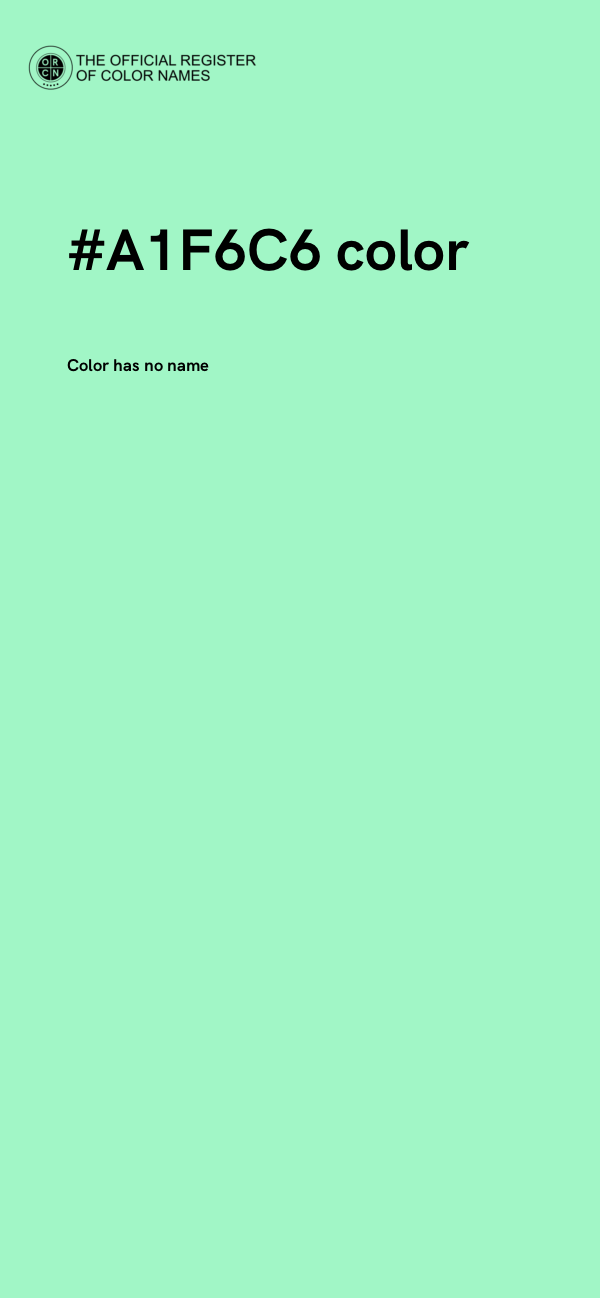 #A1F6C6 color image