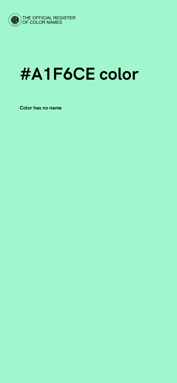 #A1F6CE color image