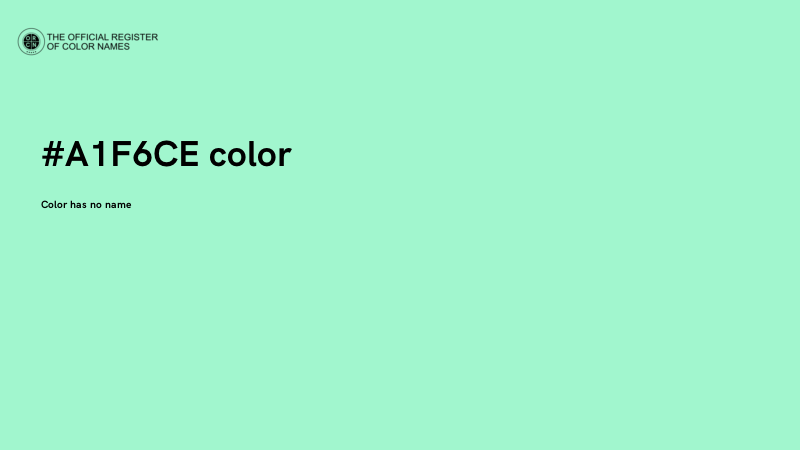 #A1F6CE color image