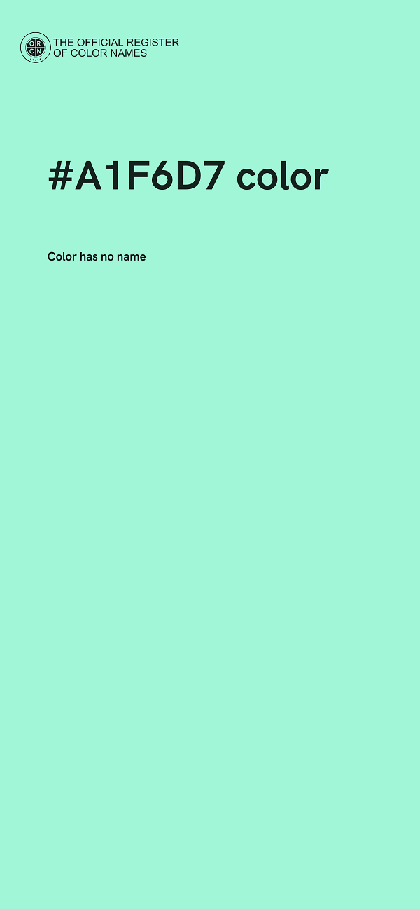 #A1F6D7 color image