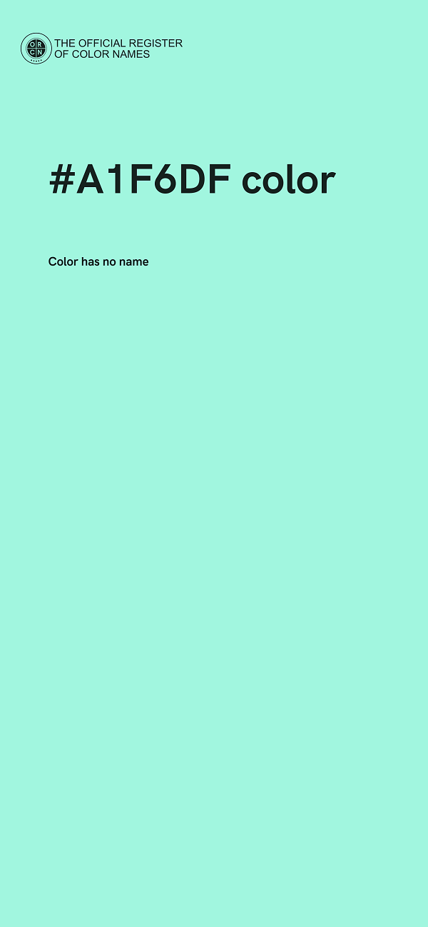 #A1F6DF color image