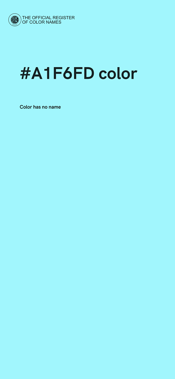 #A1F6FD color image