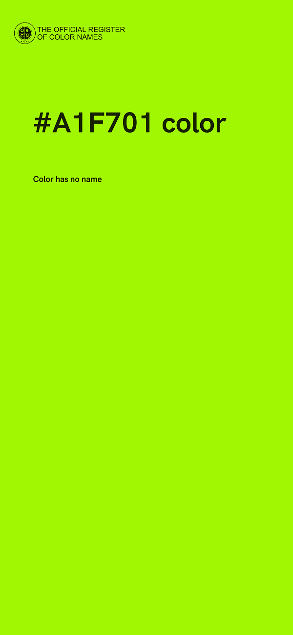 #A1F701 color image