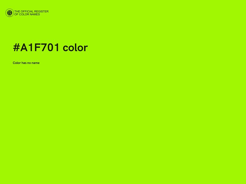 #A1F701 color image