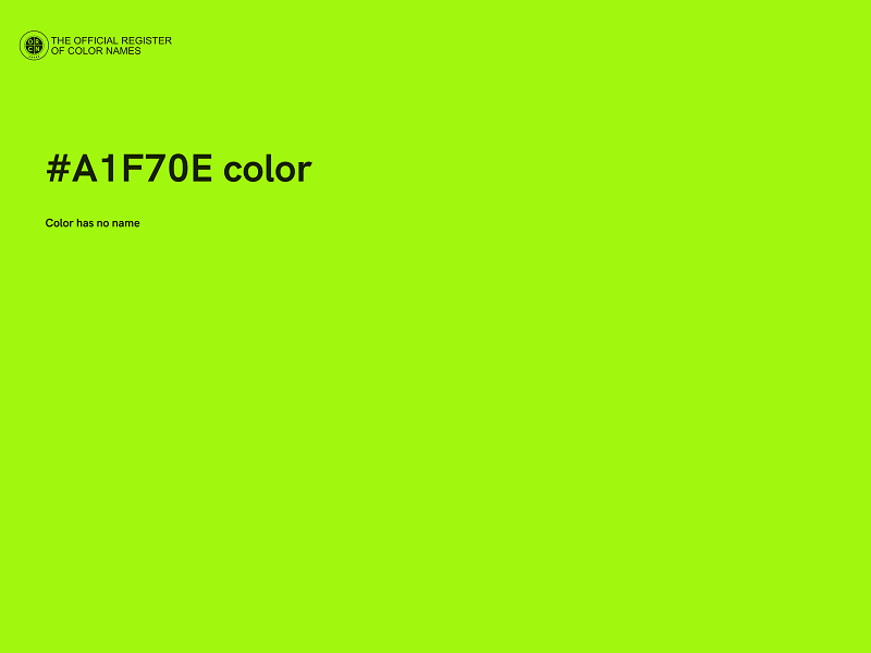 #A1F70E color image