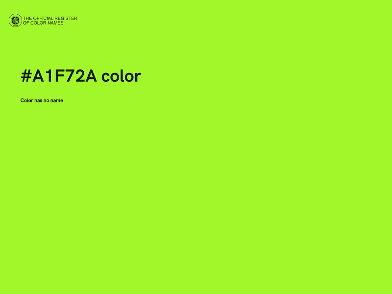 #A1F72A color image