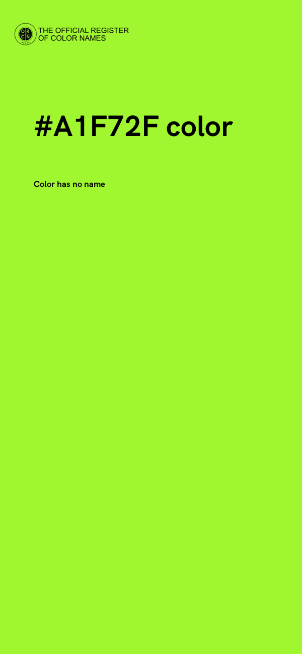 #A1F72F color image