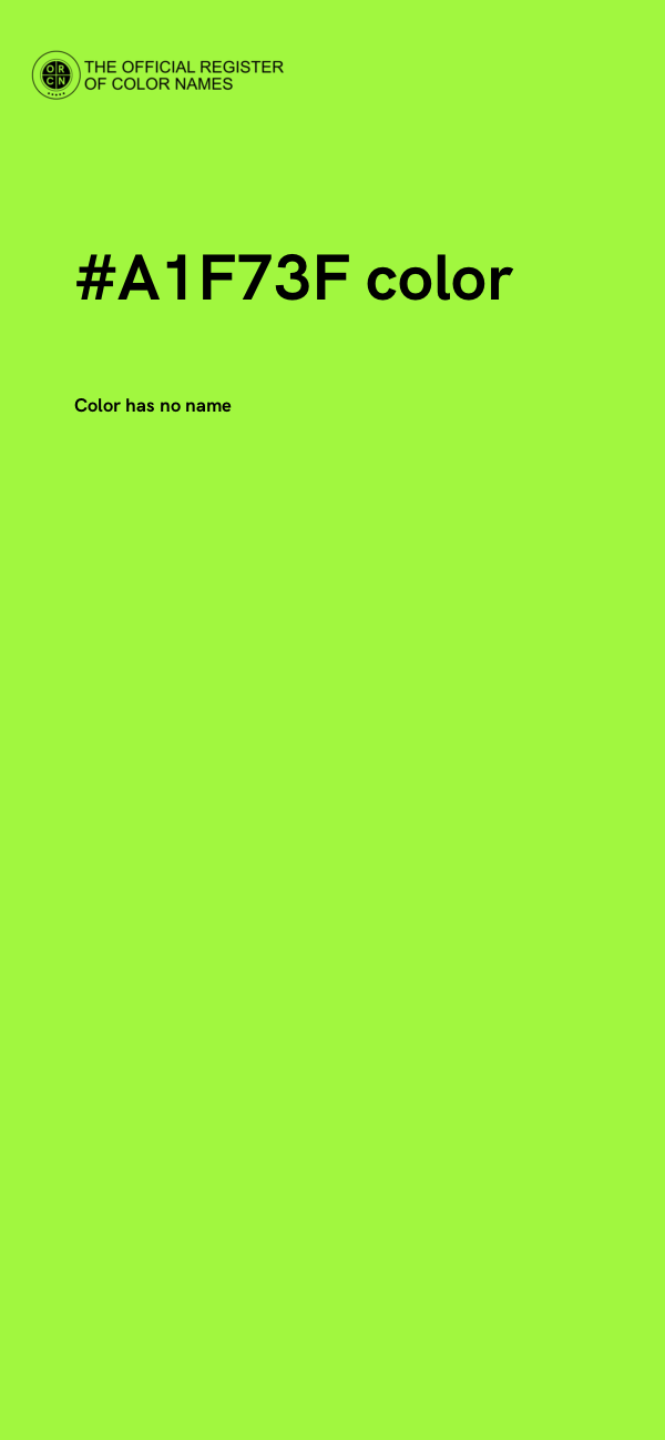 #A1F73F color image
