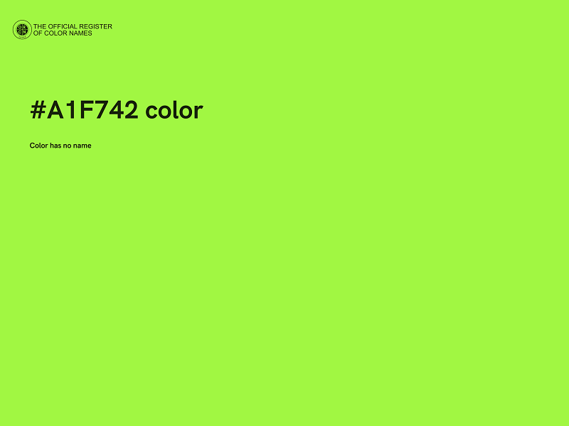 #A1F742 color image