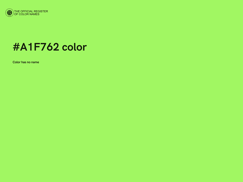 #A1F762 color image