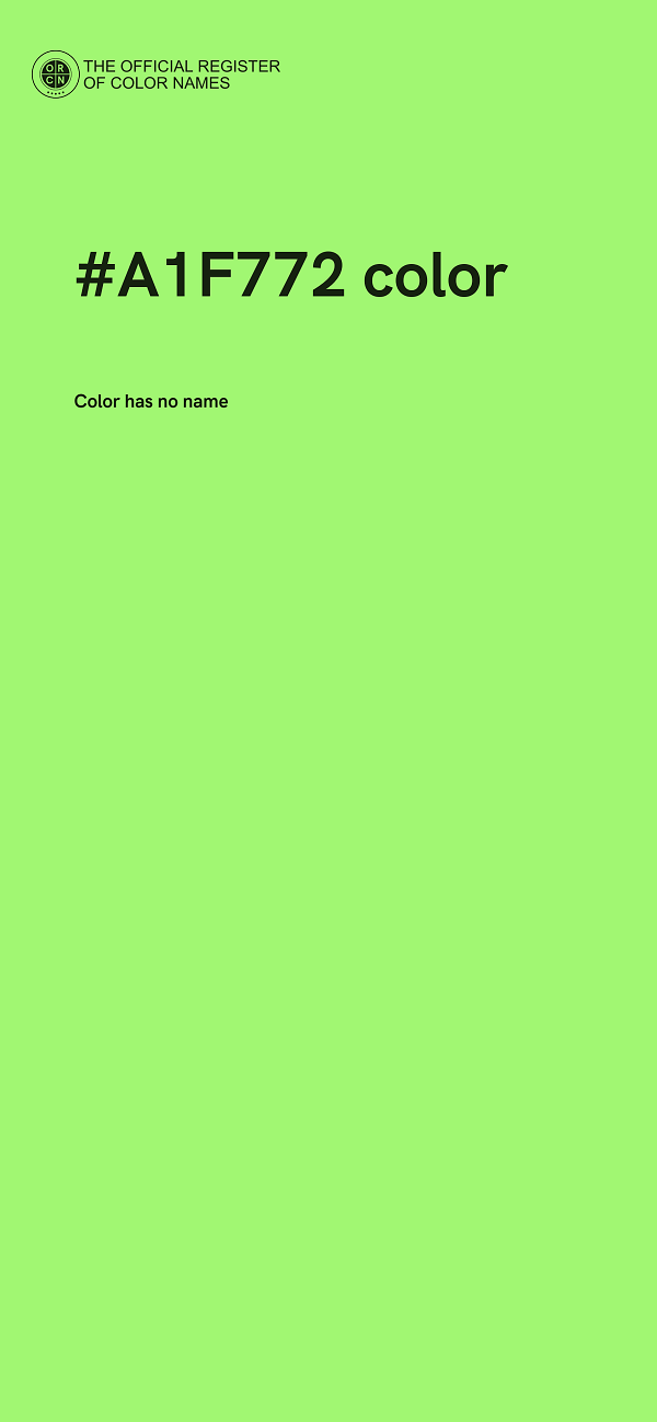 #A1F772 color image