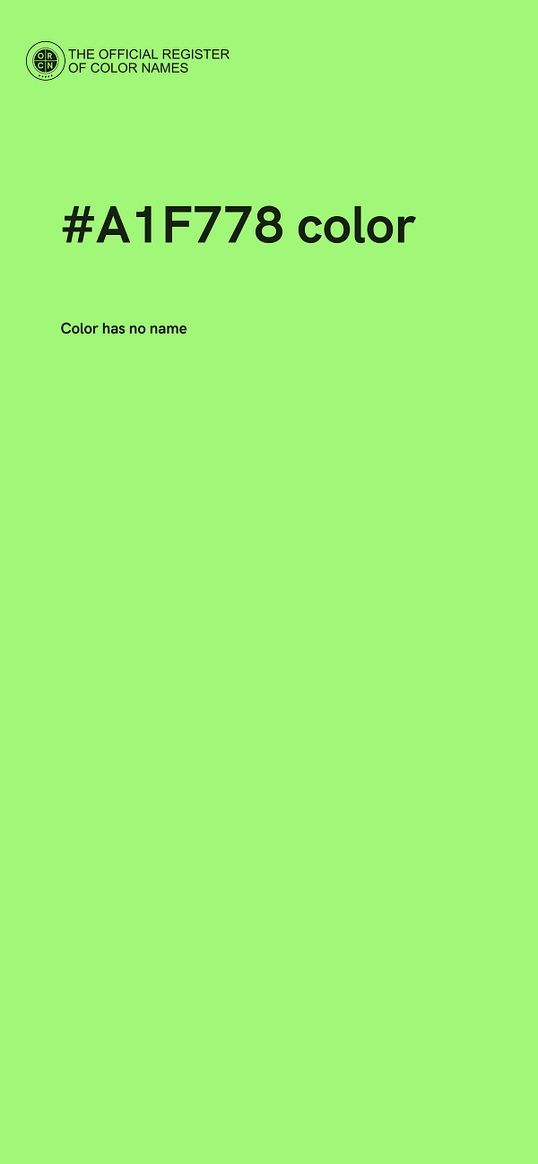 #A1F778 color image