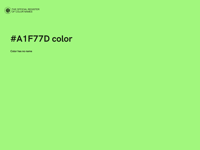 #A1F77D color image