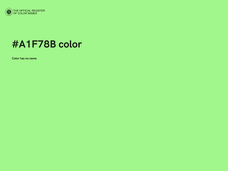 #A1F78B color image