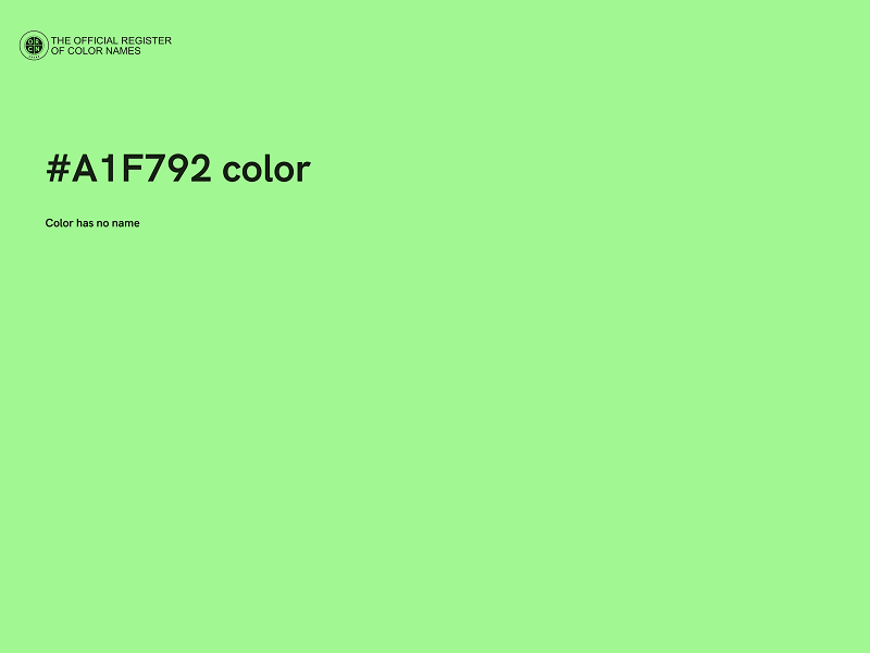 #A1F792 color image